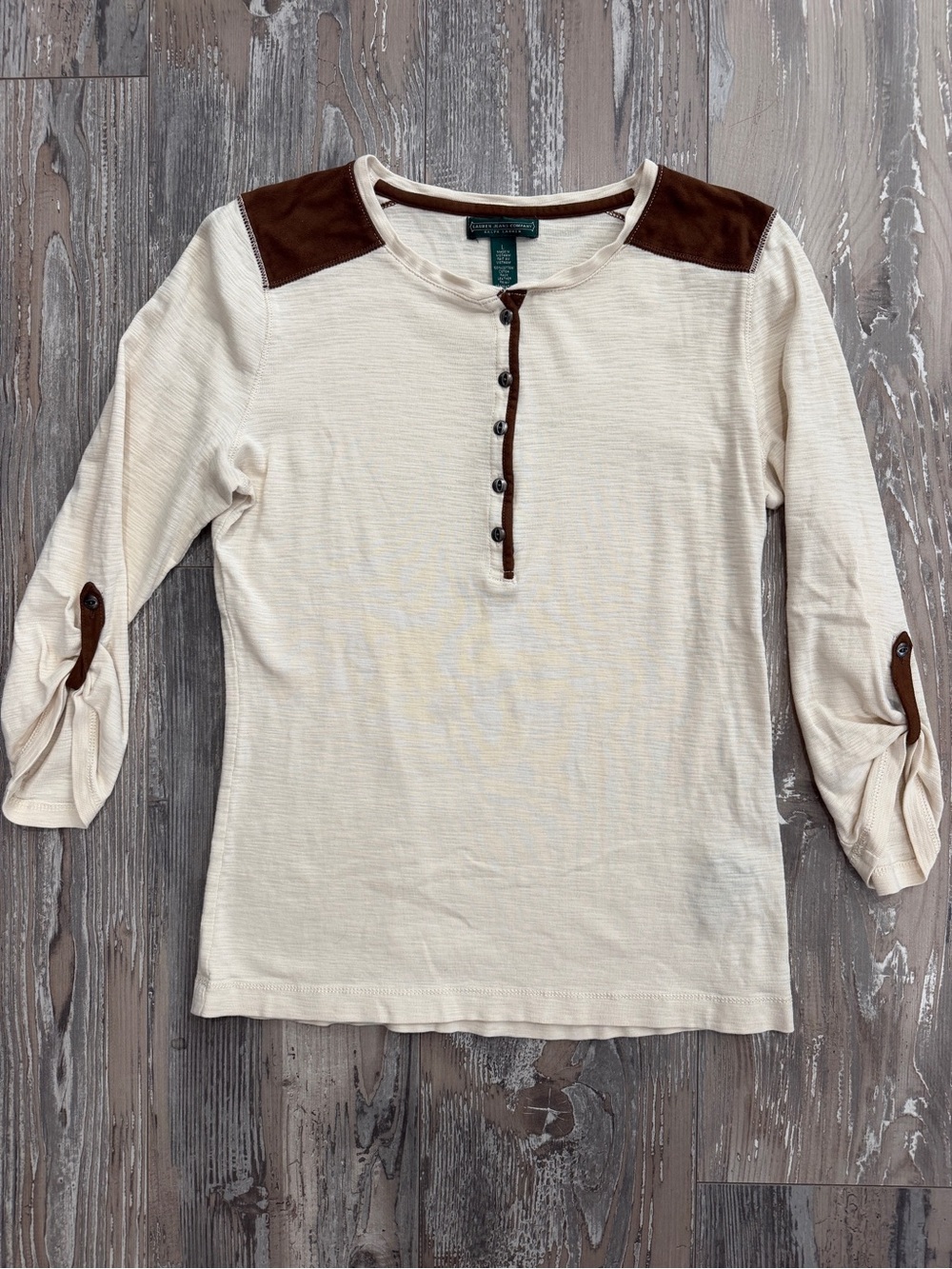 Ralph Lauren Cream Long-Sleeve Henley